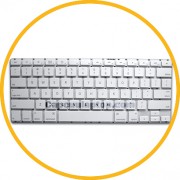 Keyboard laptop Macbook white