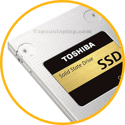 O cung laptop Toshiba SSD Q128GB