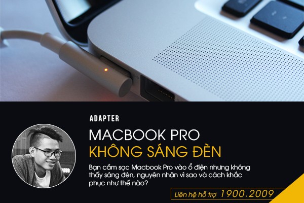 Adapter Macbook Pro khong sang