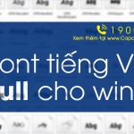 Font tiếng Việt full cho win 7