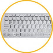 Keyboard bàn phím laptop Sony EA trắng có khung
