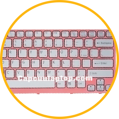 Keyboard bàn phím laptop Sony SVE 14 SVE141C11L SVE141D11L SVE141J11W có khung trắng hồng