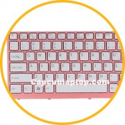 Keyboard bàn phím laptop Sony SVE 14 SVE141C11L SVE141D11L SVE141J11W có khung trắng hồng