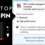 Pin laptop báo lỗi consider replacing your battery
